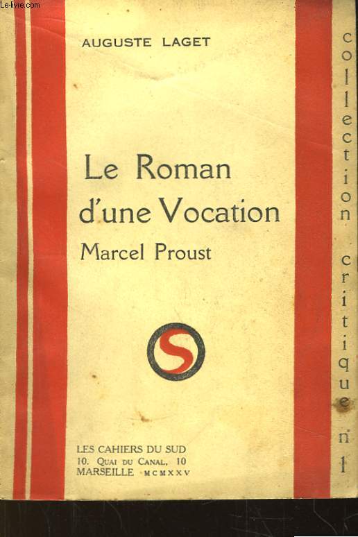 Le Roman d'une Vocation, Marcel Proust