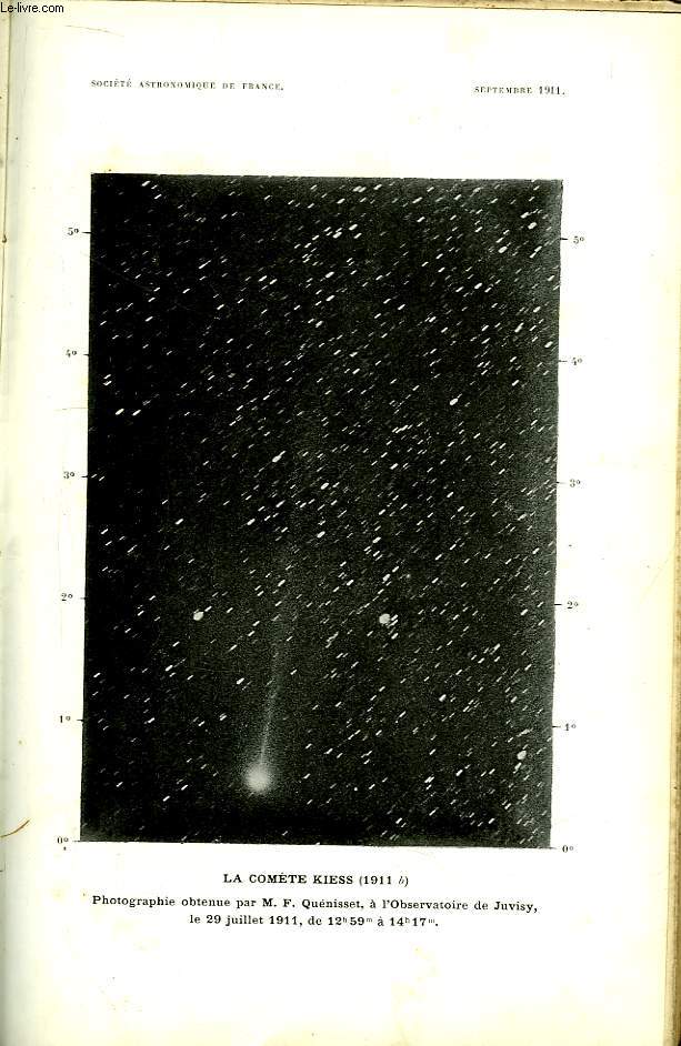L'Astronomie, Septembre 1911 - 25me anne. Revue Mensuelle d'Astronomie, de Mtorologie et de Physique du Globe.