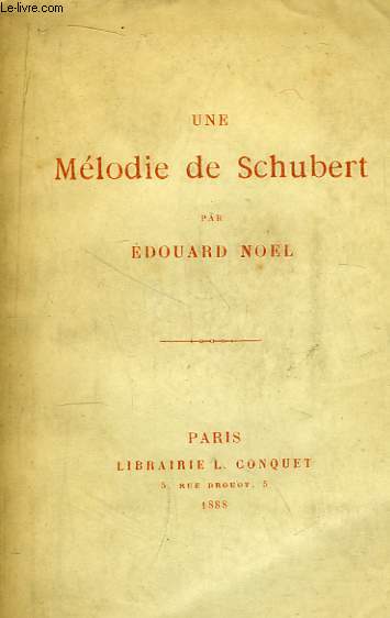 Une Mlodie de Schubert