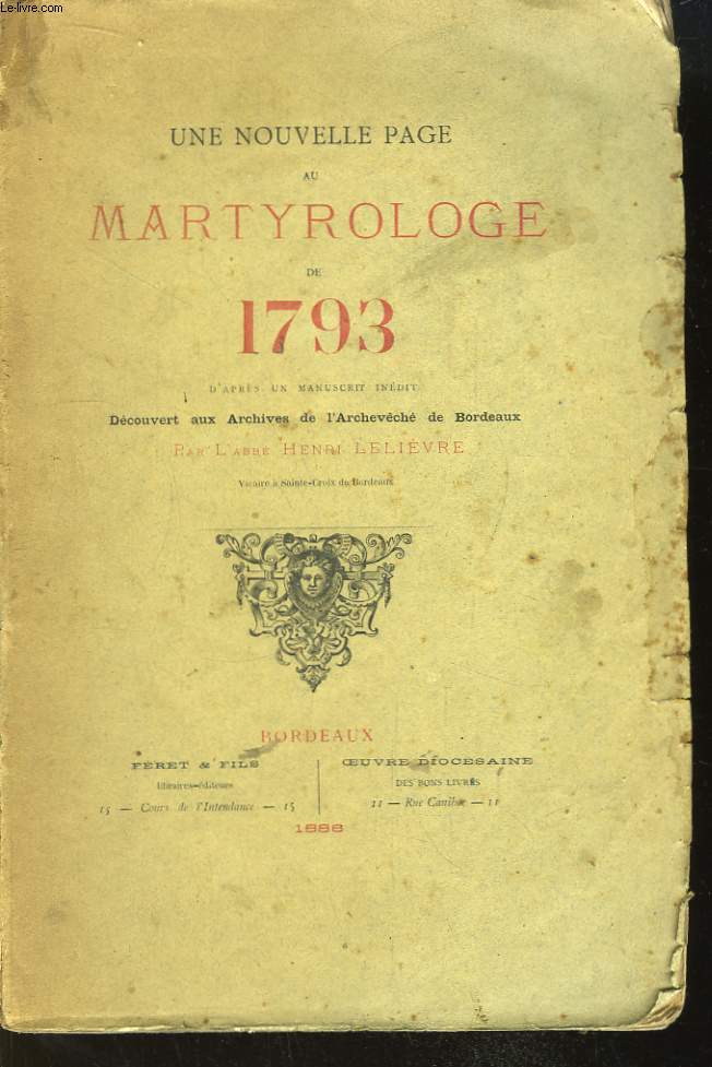 Une nouvelle page au Martyrologue de 1793