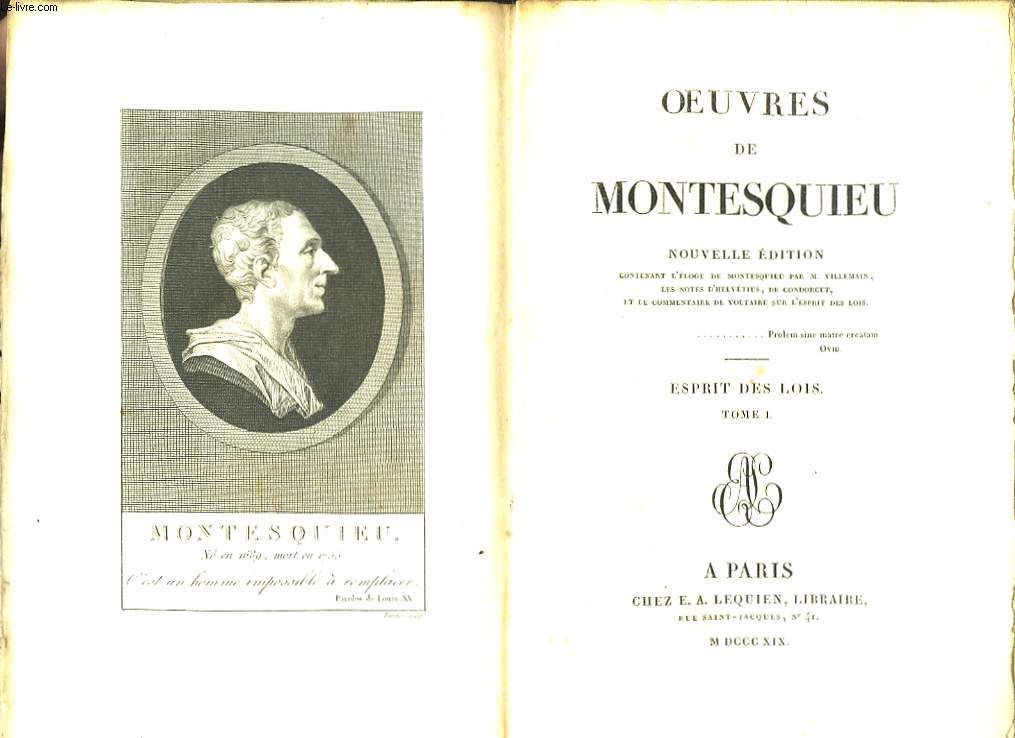 Oeuvres de Montesquieu. En 8 TOMES
