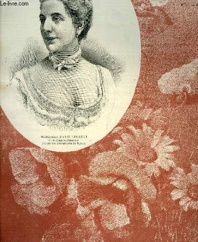 Portrait de Mademoiselle Marie Legault, de la Comdie Franaise, extrait du journal hebdomadaire 