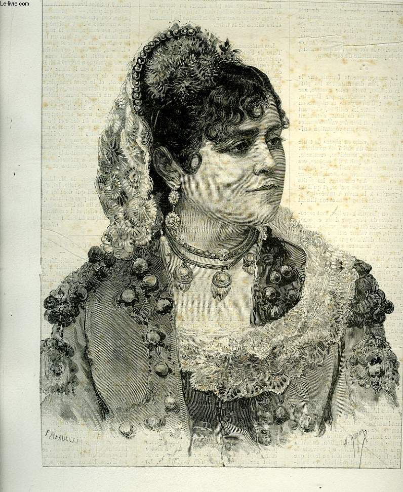 Portrait de Galli-Mari, de l'Opra Comique (Carmen), extrait du journal hebdomadaire 