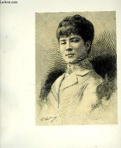 Portrait de Jeanne Garnier (Bouffes Parisiennes) , extrait du journal hebdomadaire 
