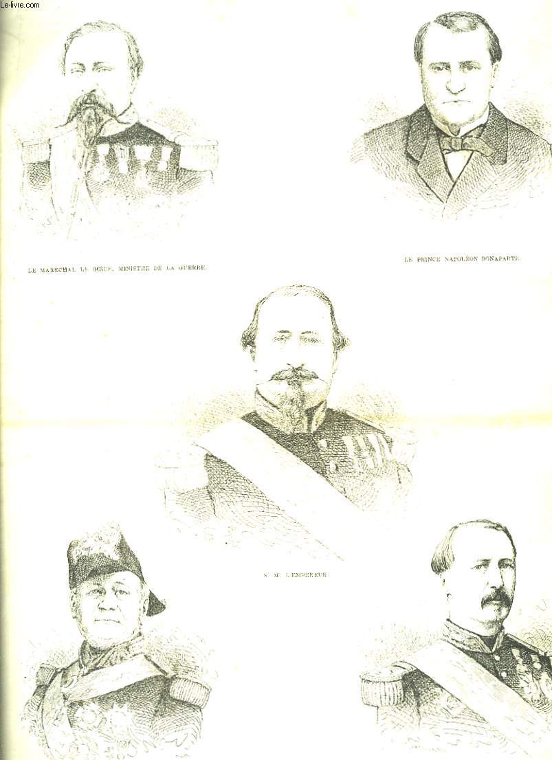 Le Bordelais. N104 - 2me anne : Strasbourg, le 29 juillet 1870 - Les Grands commandements de l'Arme Franaise : Mac Mahon, Canrobert, Bazaine.