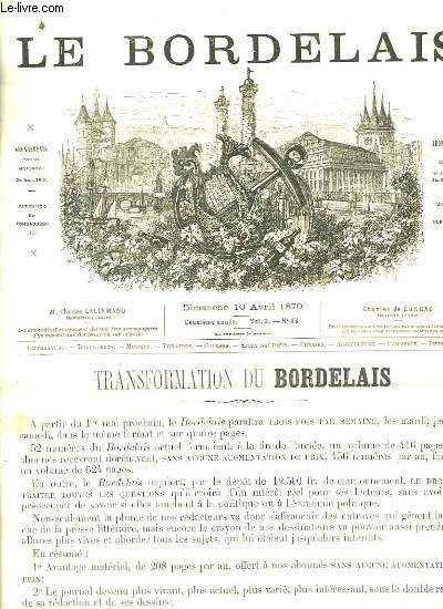 Le Bordelais. N88 - 2me anne : Transformation du Bordelais - Le Salon Comique par Jean de Dordogne (III).