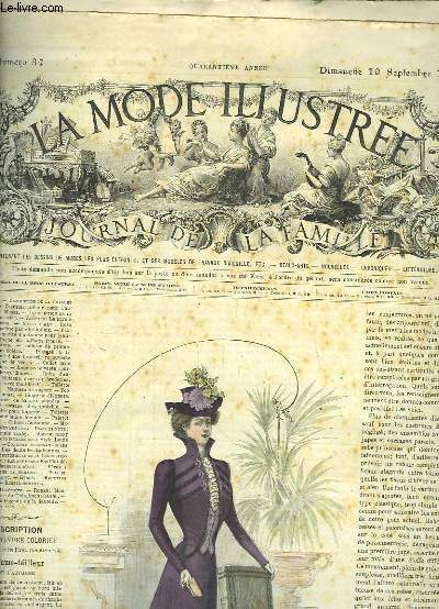 La Mode Illustre. Journal de la Famille. 4 livraisons de l'anne 1899, 40me anne : N37, 38, 39, 40