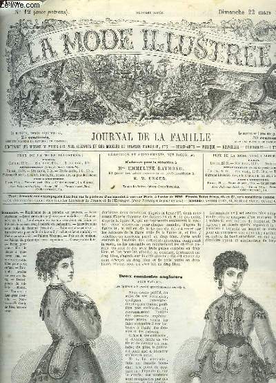La Mode Illustre. Journal de la Famille. Livraison N12 - 9me anne.
