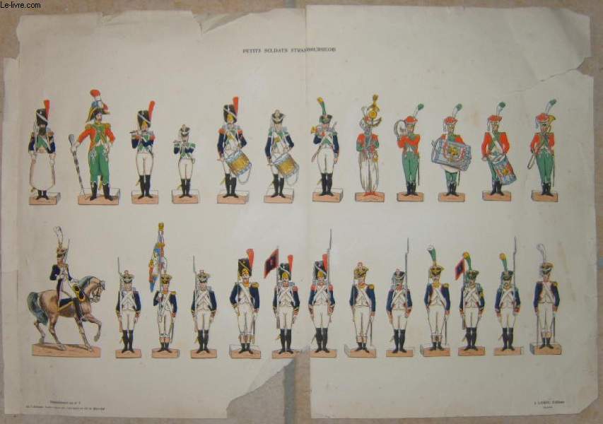 Double-planches graves en couleurs, de Petits Soldats Strasbourgeois