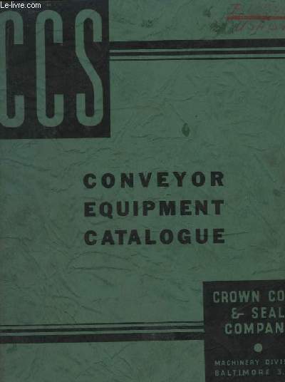 Conveyor Equipment Catalogue.