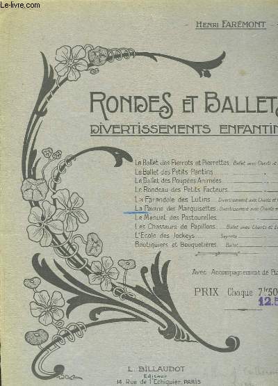 Rondes et Ballets, Divertissements Enfantins : La Pavane des Marquisettes.