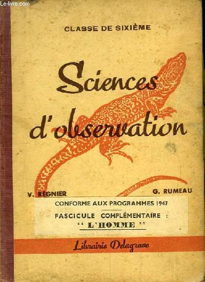 Sciences d'Observation.