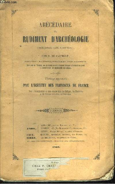 Abcdaire ou Rudiment d'Archologie (Architecture civile et militaire).