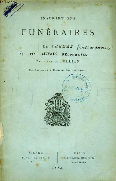 Inscriptions Funraires de Thenae.