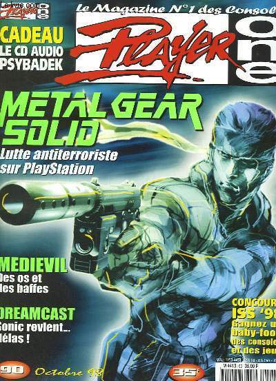 Player One N90 : Metal Gear Solid, lutte antiterroriste sur Playstation - Medievil - Dreamcast, Sonic revient ... Accompagn d'un CD-ROM