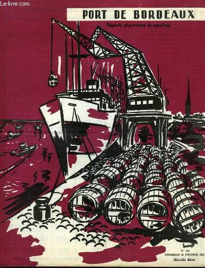 Ports de Bordeaux. Dpart et Arrives de navires, Bulletin N235 (Nouvelle Srie)
