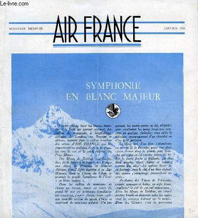 Bulletin Air France N9 : Symphonie en blanc majeur.