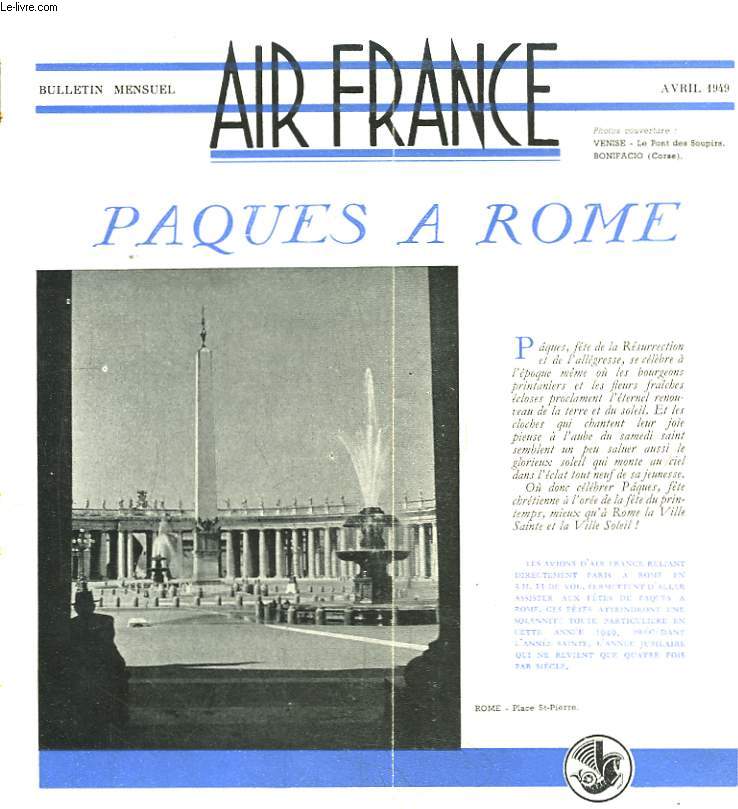 Bulletin Air France N23 : Pques  Romes.