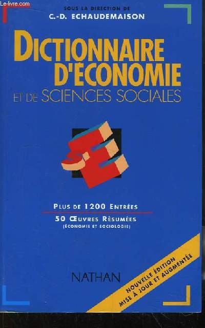 Dictionnaire d'Economie et de Sciences Sociales.