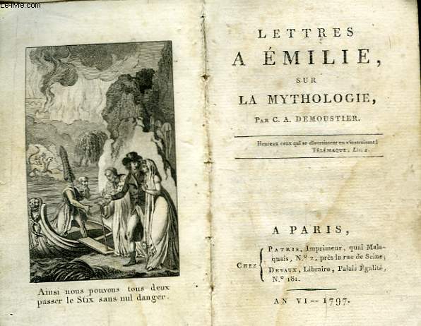 Lettres  Emilie sur la Mythologie. 5me et 6me partie, en un seul volume.