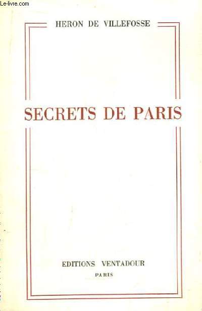 Secrets de Paris.