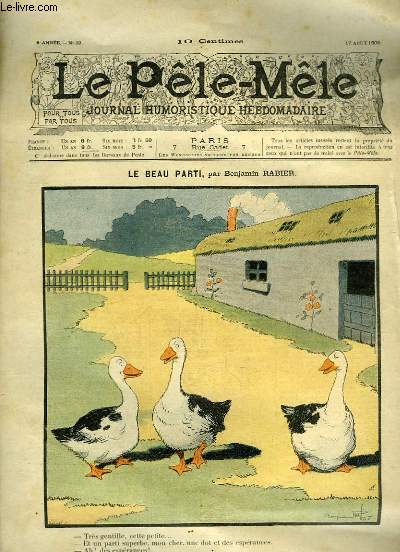 Le Ple-Mle n33 - 8e anne : Le Beau Parti, par Benjamin Rabier.