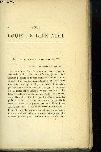 Sous Louis Le Bien Aim.
