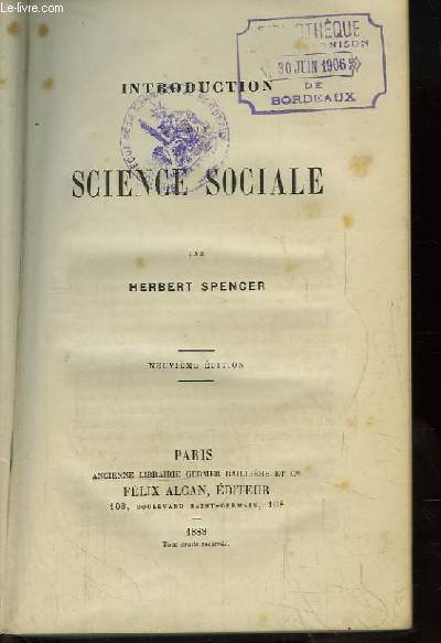 Introduction  la Science Sociale.