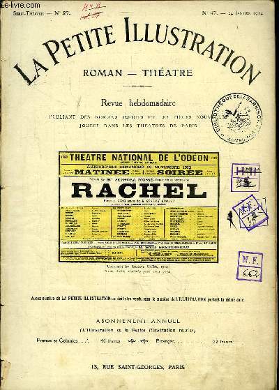 Rachel, tragdienne (1820 - 1858). Pice en 5 actes.