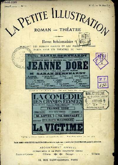Jeanne Dor. Pice en 5 actes et 7 tableaux. Suivi de La Victime, de Fernand Vandrem et Franc-Nohain (En 3 actes)