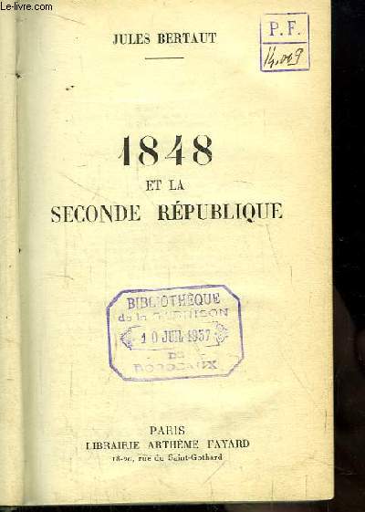 1848 et la Seconde Rpublique.