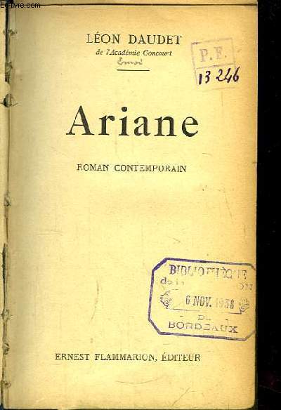 Ariane. Roman contemporain