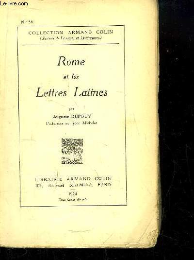 Rome et les Lettres Latines.