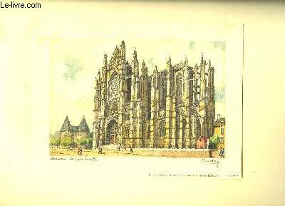 Une dessin reproduit en couleurs, de la Cathdrale de Beauvais (Planche 3).