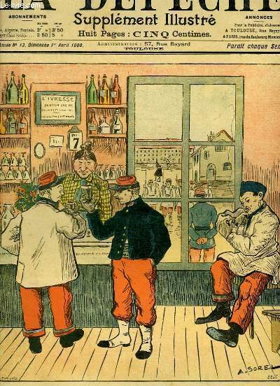 La Dpche, supplment illustr N13 - 3me anne : La Lutte contre l'Alcoolisme, de A. SOREL - Charit Anglaise, de O'GALOP.