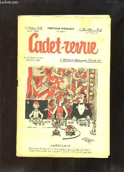 Cadet-Revue N57 - 3me anne : Prsance - Spectacles d'hier et d'aujourd'hui - Le cheval de Jeanne d'Arc - Le meunier et le charbonnier ...
