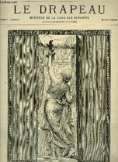 Le Drapeau N5, 4me anne : La Jeunesse, d'aprs la figure de CHAPU, au monument de l'Ecole des Beaux-Arts - Thodora, la Conjuration, dessin d'Eug. CHAPERON.