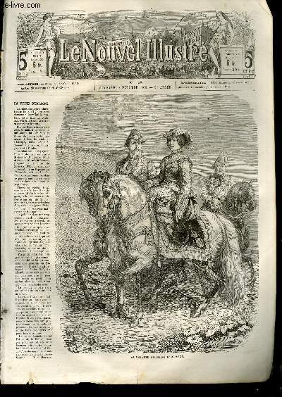 Le Nouvel Illustr N158 - 1re anne : Sa Majest, la Reine d'Espagne - Aventures anciennes et nouvelles d'un chasseur (3e partie), par CHAM.