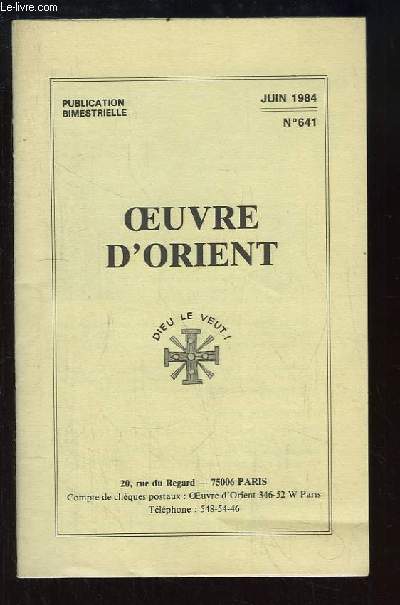 Oeuvre d'Orient n641 : Tmoigner du Christ ressuscit - congrs missionnaire de Lisieux - La Congrgation de la Mission (Lazaristes) ...