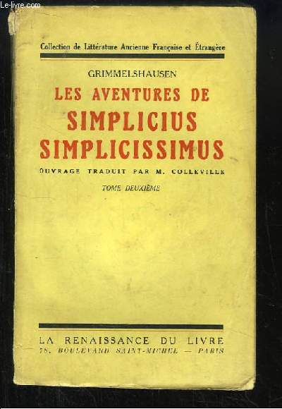 Les aventures de Simplicius Simplicissimus. TOME 2