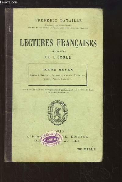 Lectures Franaises illustres de l'cole. Cours Moyen.