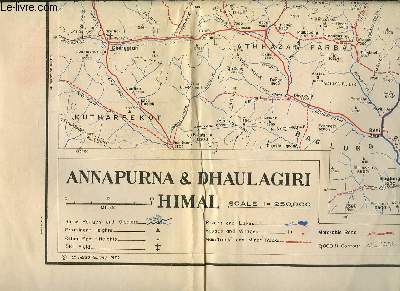 Carte d'Annapurna & Dhaulagari, Himal