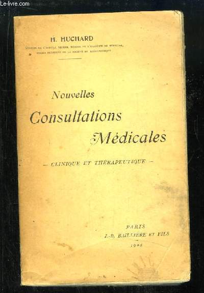 Nouvelles Consultations Mdicales. Clinique et Thrapeutique.