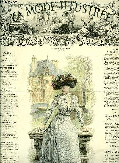 La Mode Illustre, Journal de la Famille N24 - 50e anne : Robe pour Jeune Fille, de Rouff.