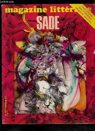 Magazine Littraire n114 : Sade - Coco Chanel loin d'Athnes - Albertine Sarrazin.