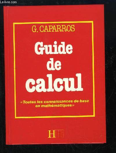 Guide de calcul.