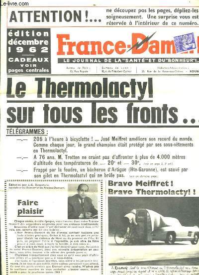 France-Damart de Dcembre 1962. Le journal de la 
