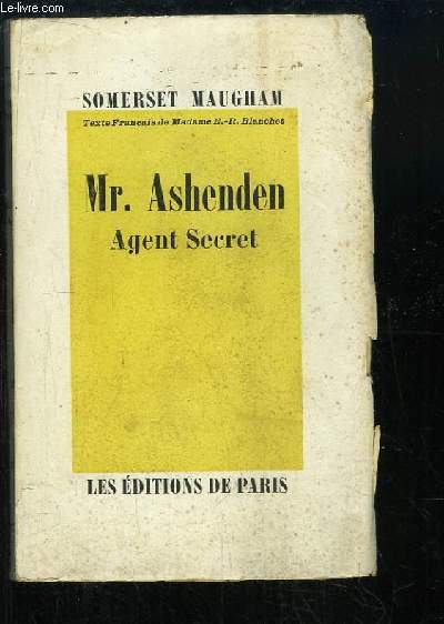 Mr. Ashenden, Agent Secret.