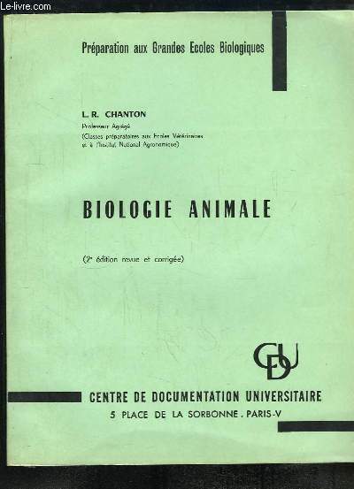 Biologie Animale