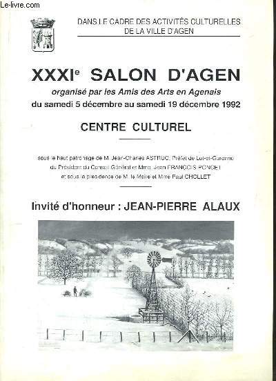 XXXIe Salon d'Agen, du 5 au 19 dcembre 1992 : Jean-Pierre Alaux.